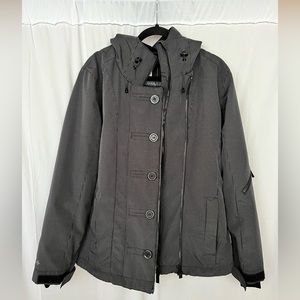 PWDR ROOM Snowboard/Ski Jacket, Grey/Black, Sz M Women’s